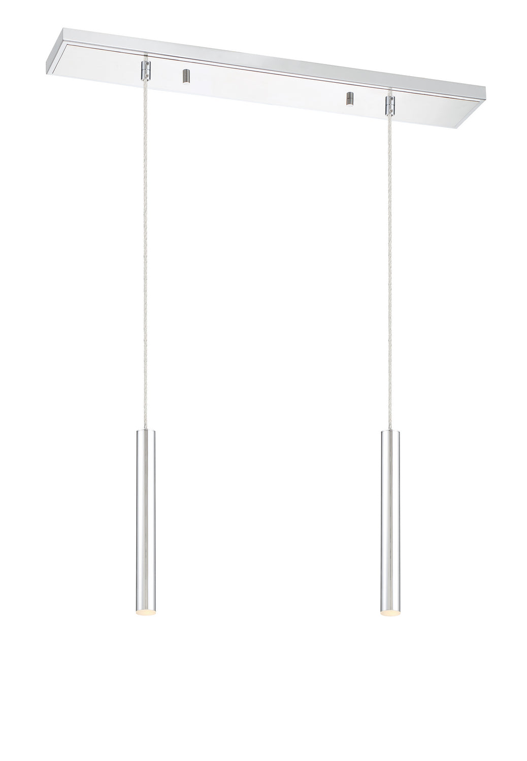 Suspension linéaire Forest — 2 lumières Chrome, Chrome, 12" – vue 2