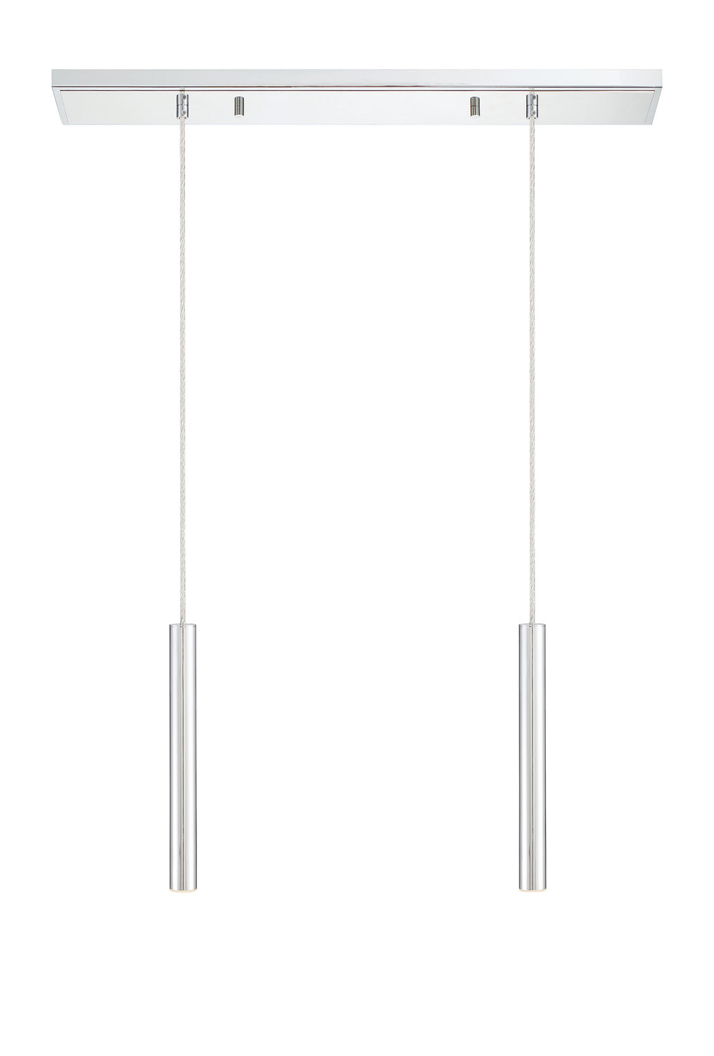 Suspension linéaire Forest — 2 lumières Chrome, Chrome, 12" – vue 4