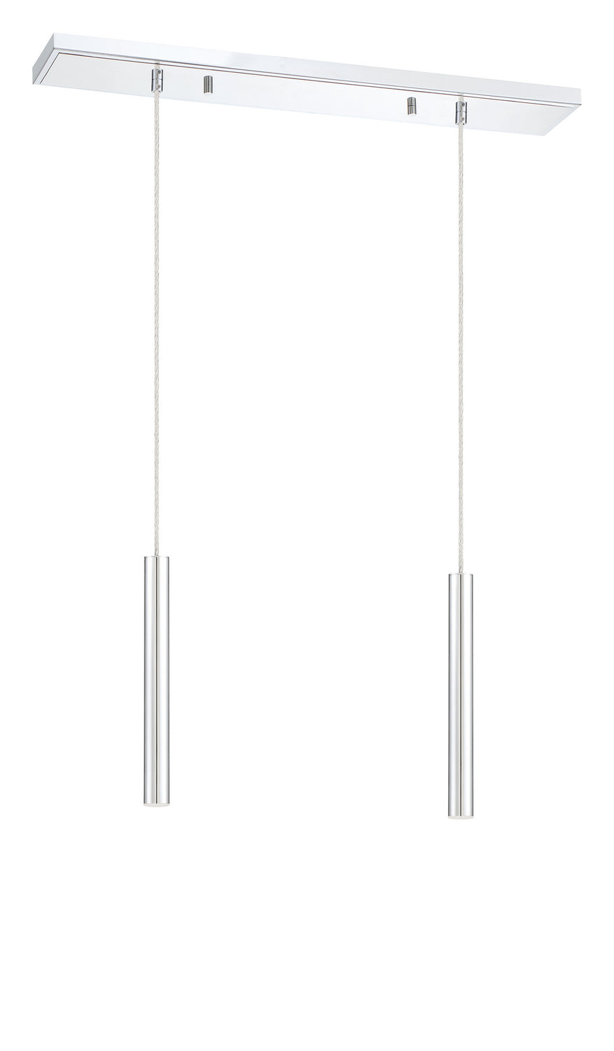 Suspension linéaire Forest — 2 lumières Chrome, Chrome, 12" – vue 5