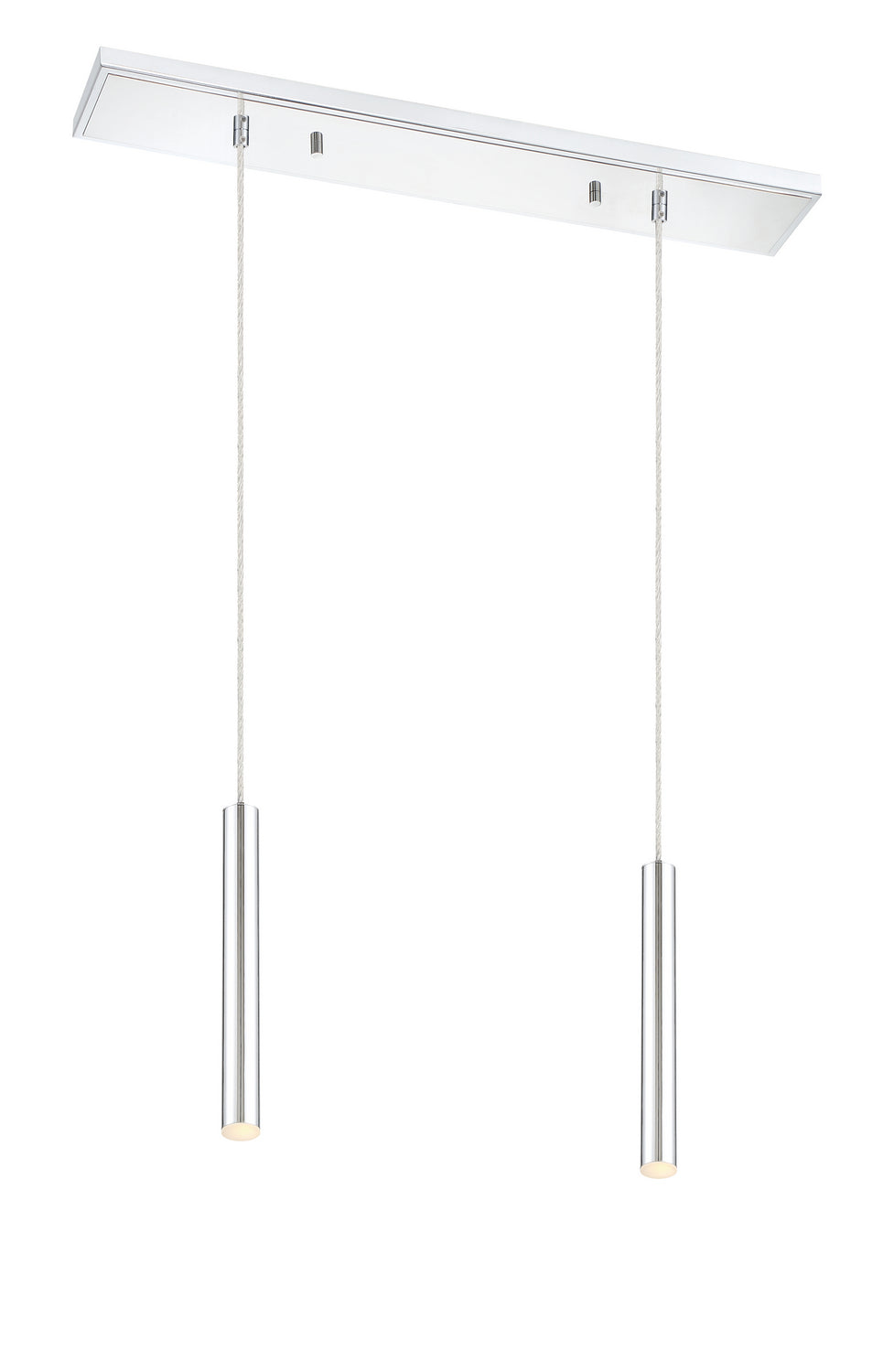 Suspension linéaire Forest — 2 lumières Chrome, Chrome, 12" – Z-Lite