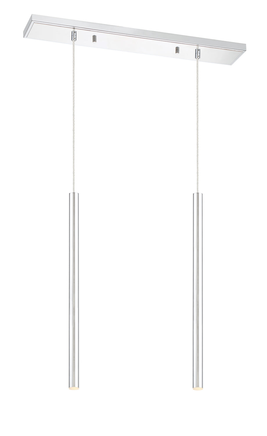 Suspension linéaire Forest — 2 lumières Chrome, Chrome, 24" – vue 2