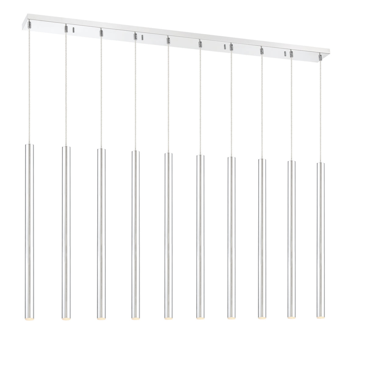 Suspension linéaire Forest — 2-Tier 10 lumières Chrome, 24" – vue 2
