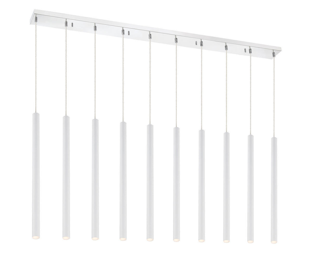 Suspension linéaire Forest — 2-Tier 10 lumières Blanc mat, 24" – Z-Lite