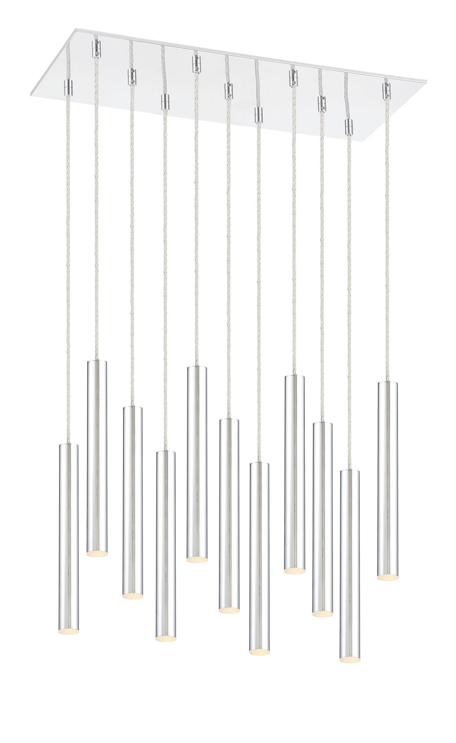 Suspension linéaire Forest — 2-Tier 11 lumières Chrome, 12" – vue 2