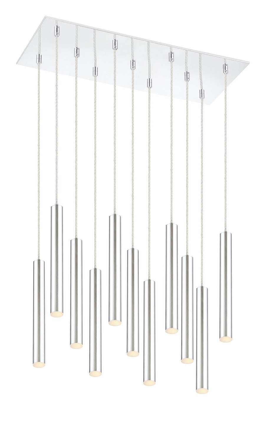 Suspension linéaire Forest — 2-Tier 11 lumières Chrome, 12" – Z-Lite