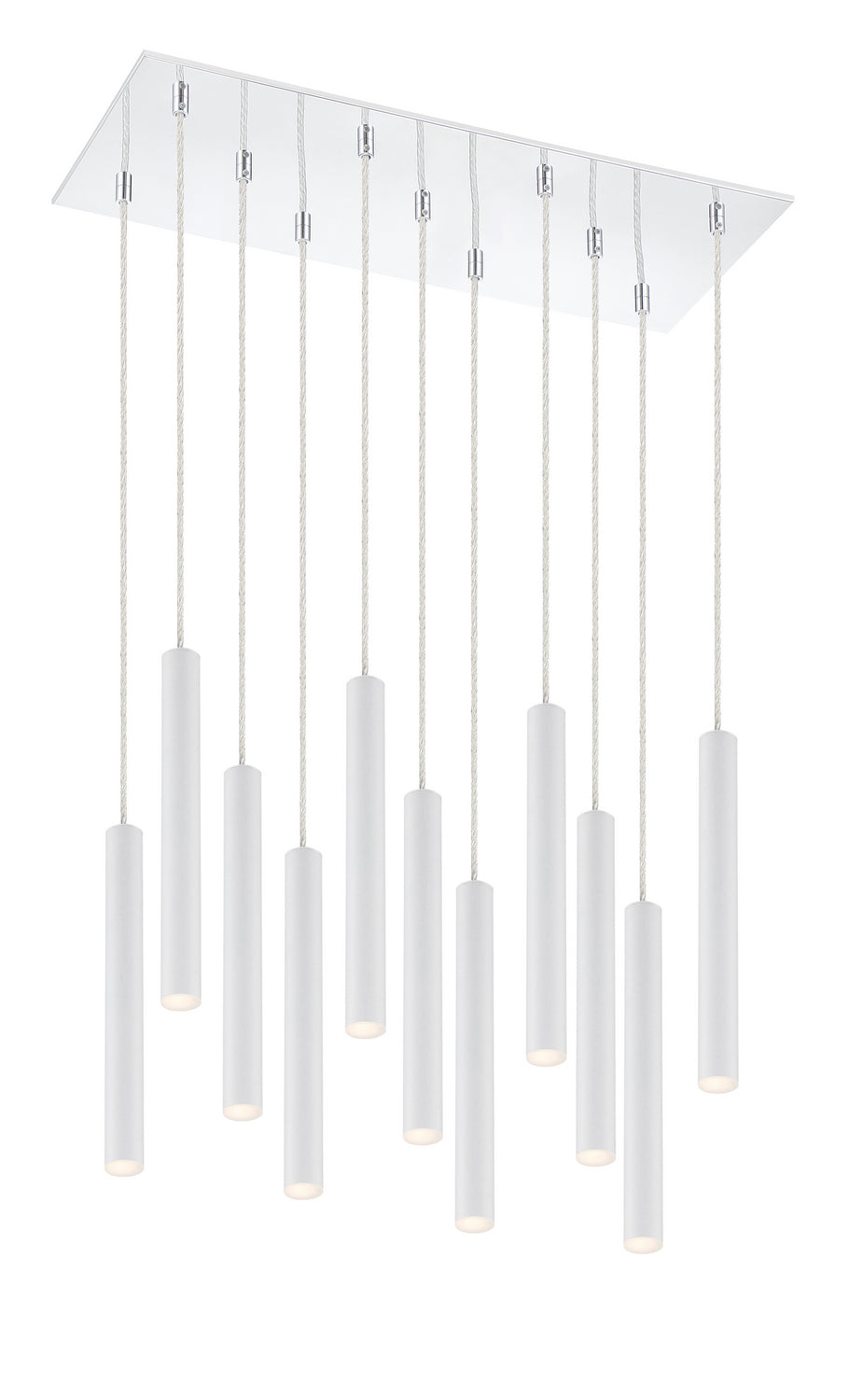 Suspension linéaire Forest — 2-Tier 11 lumières Blanc mat, 12" – Z-Lite