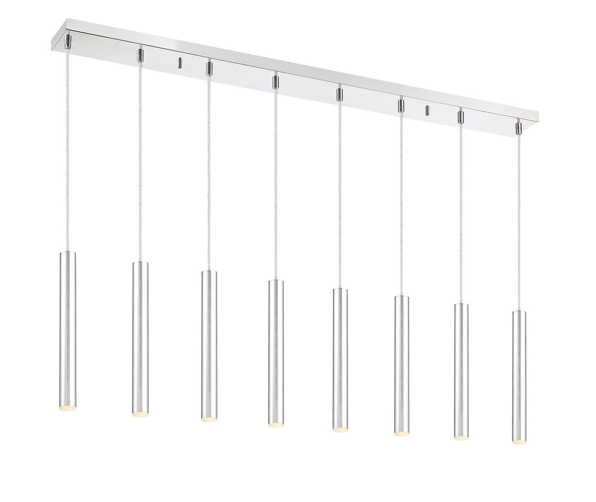 Suspension linéaire Forest — 2-Tier 8 lumières Chrome, 12" – vue 2