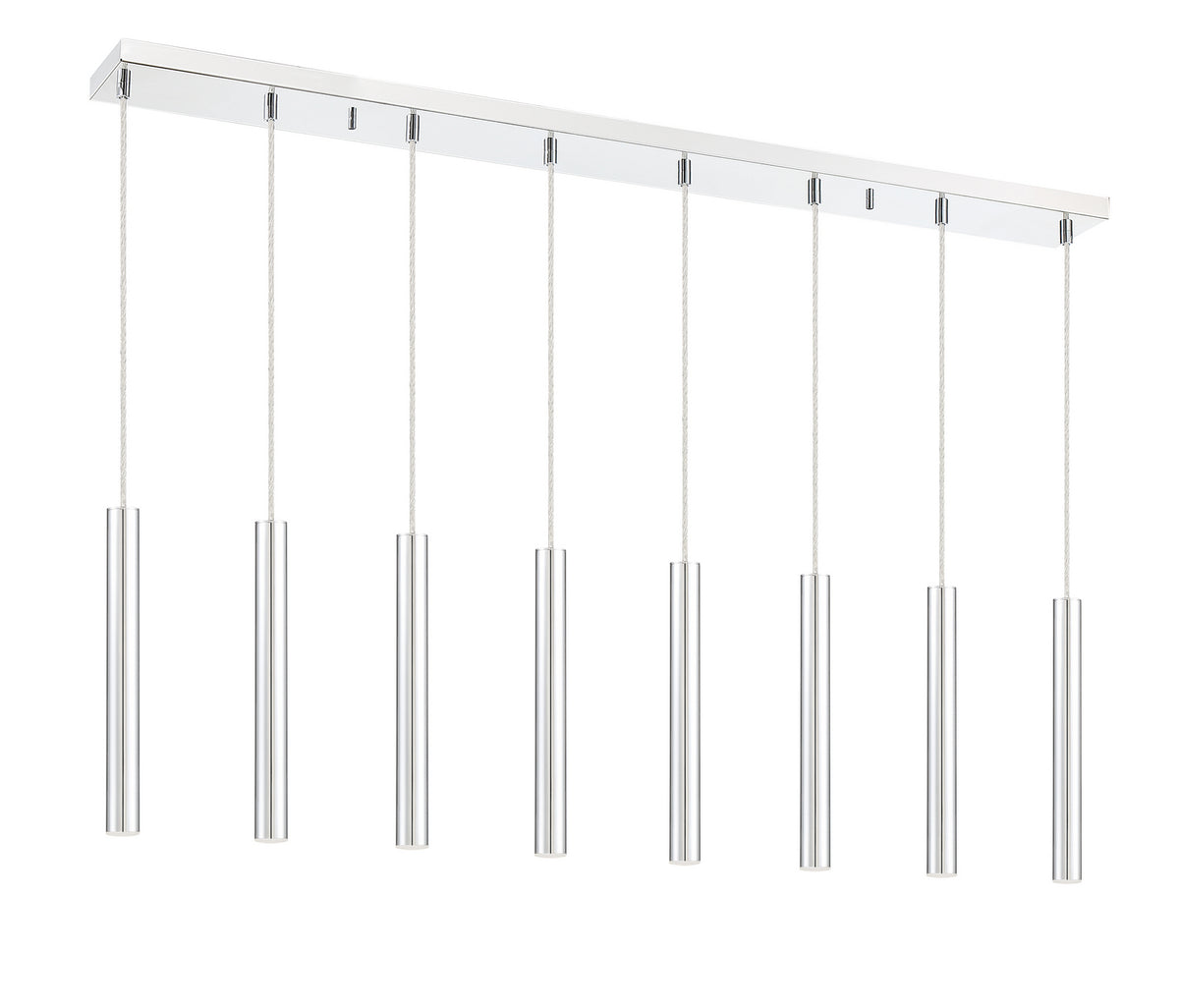 Suspension linéaire Forest — 2-Tier 8 lumières Chrome, 12" – vue 5