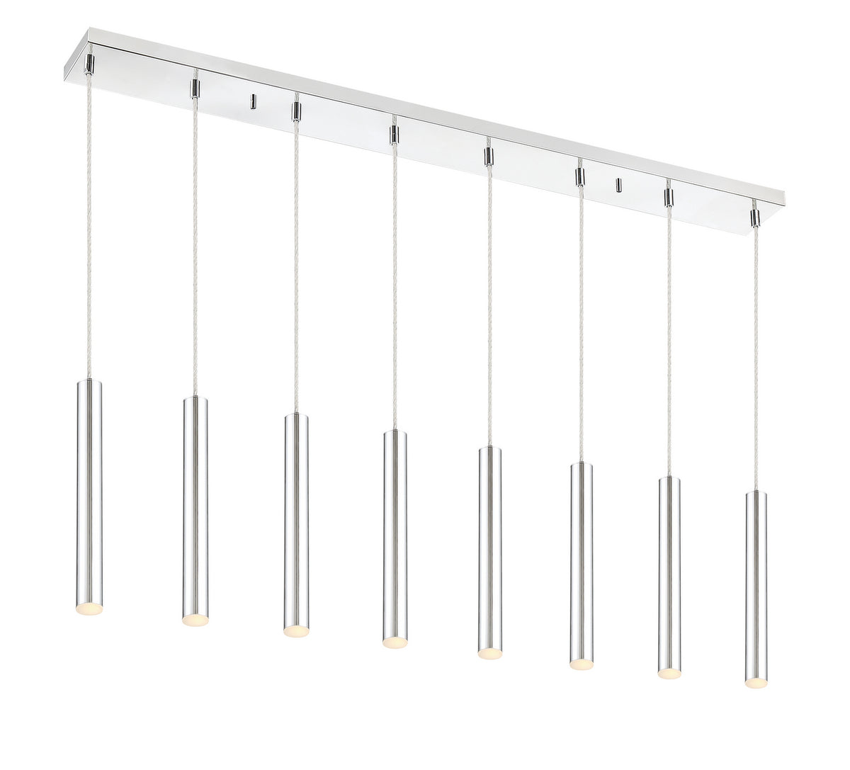 Suspension linéaire Forest — 2-Tier 8 lumières Chrome, 12" – Z-Lite