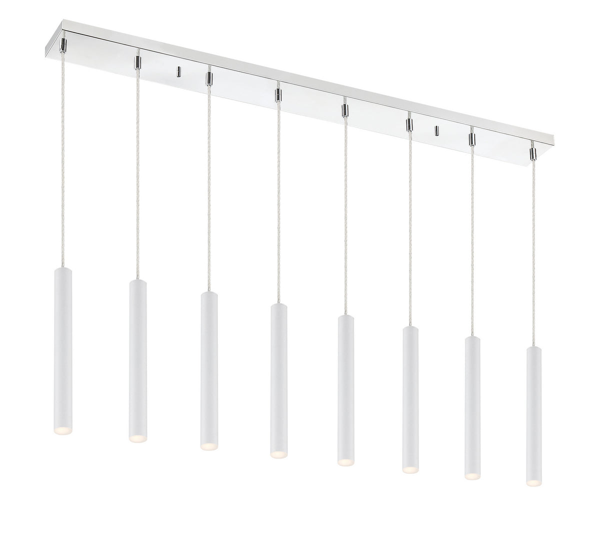 Suspension linéaire Forest — 2-Tier 8 lumières Blanc mat, 12" – Z-Lite