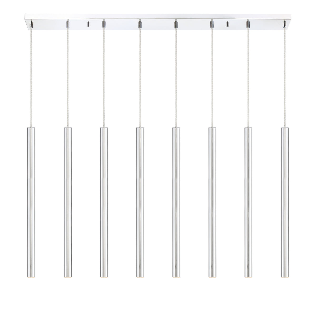 Suspension linéaire Forest — 2-Tier 8 lumières Chrome, 24" – vue 4