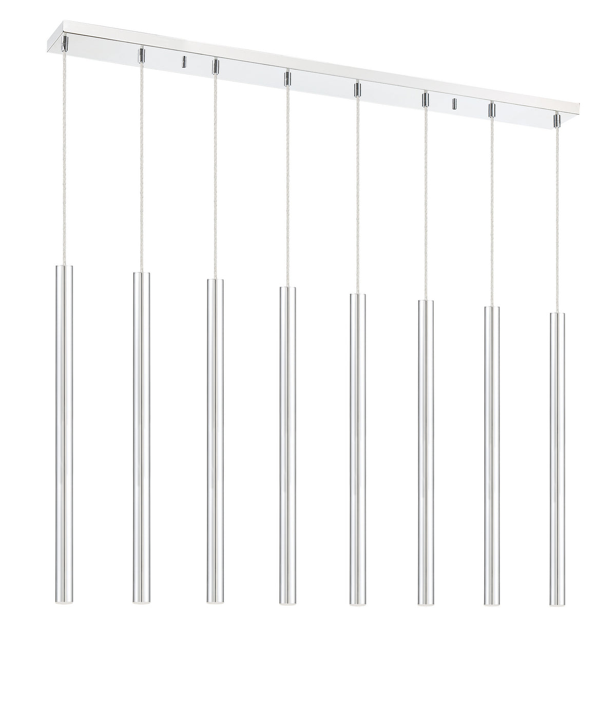 Suspension linéaire Forest — 2-Tier 8 lumières Chrome, 24" – vue 5