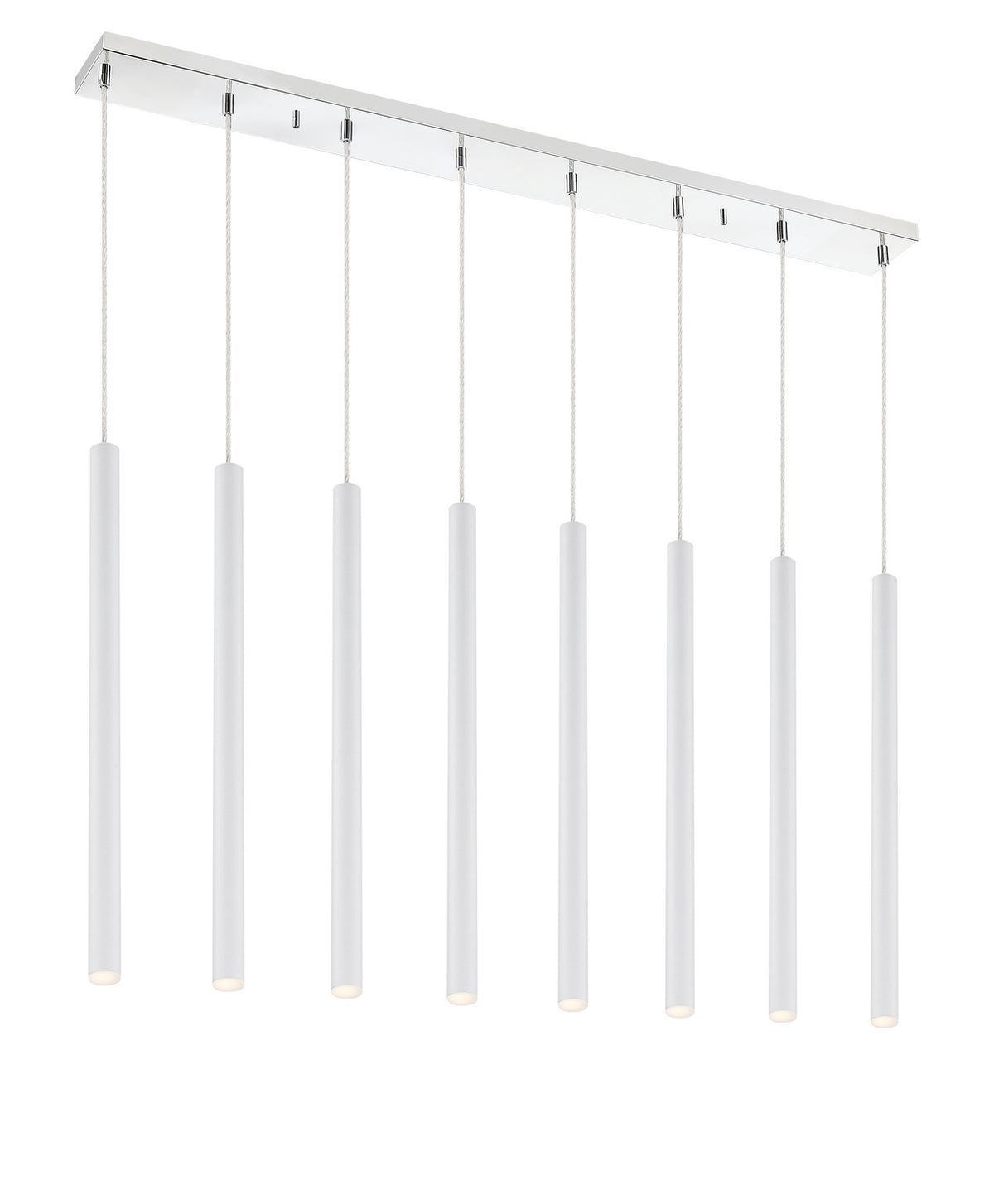 Suspension linéaire Forest — 2-Tier 8 lumières Blanc mat, 24" – Z-Lite