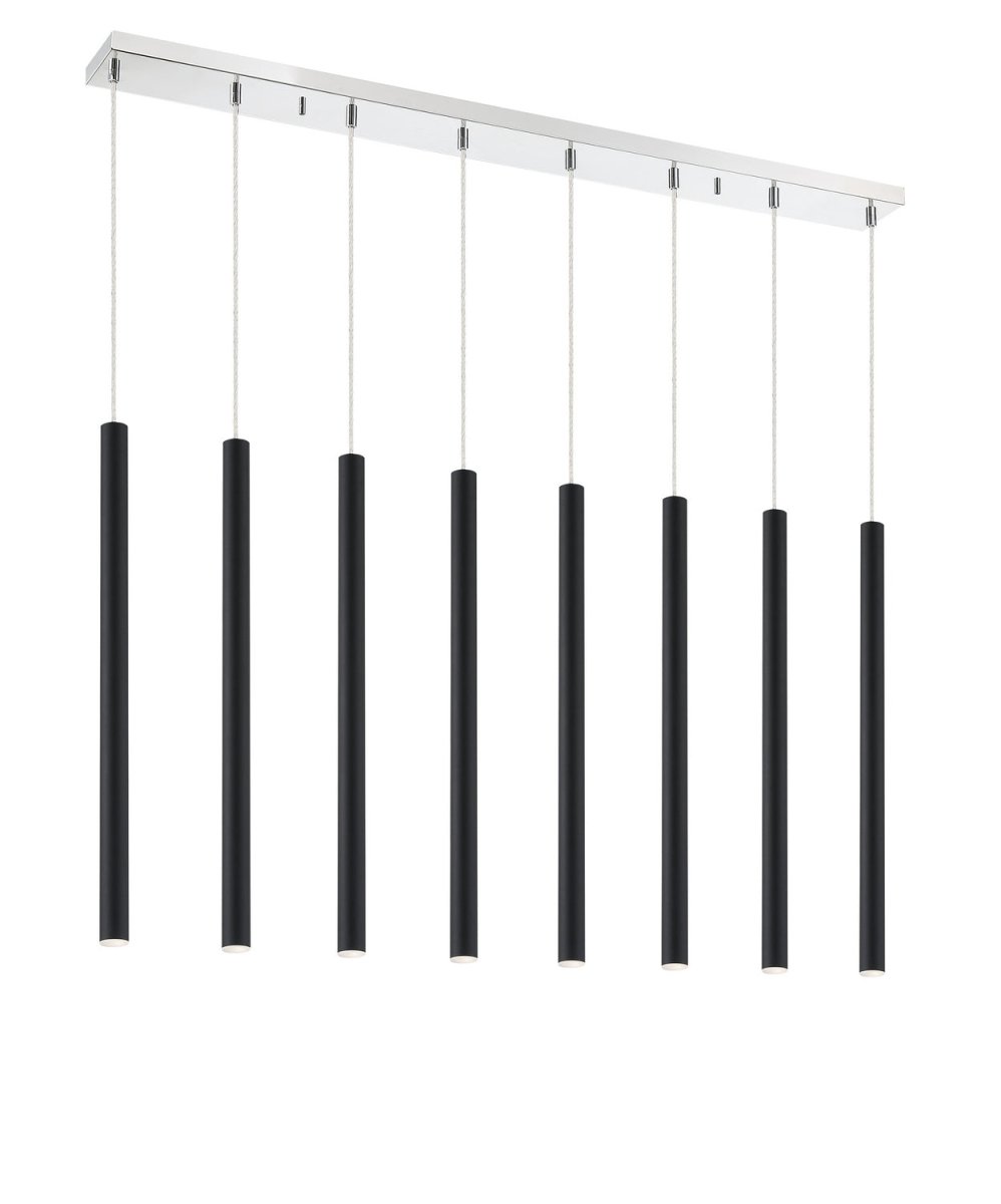 Suspension linéaire Forest — 2-Tier 8 lumières - Blanc mat 24" by Z-Lite | Luminaires & cie