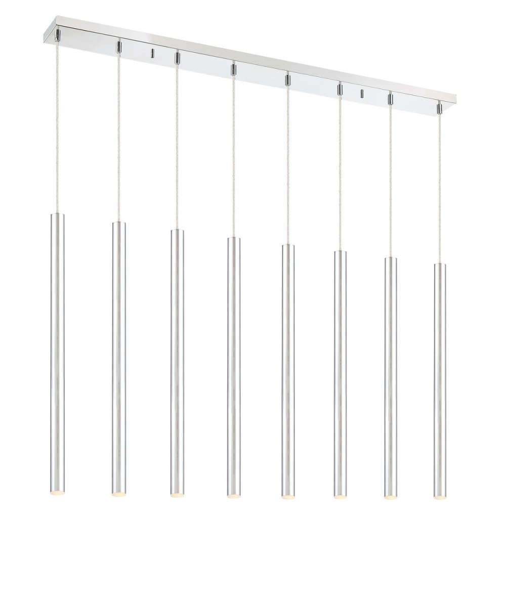 Suspension linéaire Forest — 2-Tier 8 lumières - Blanc mat 24" by Z-Lite | Luminaires & cie