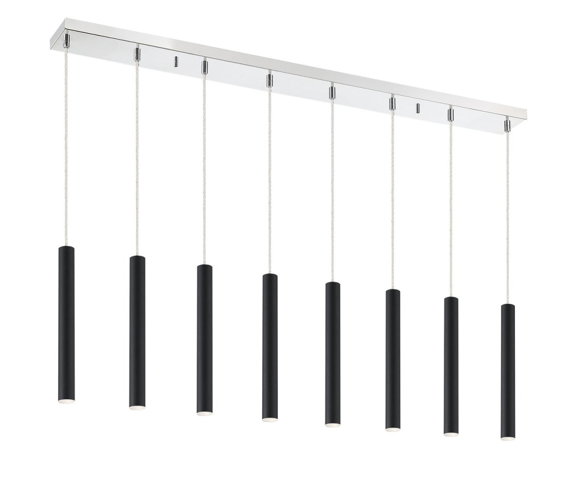 Suspension linéaire Forest — 2-Tier 8 lumières - Blanc mat 24" by Z-Lite | Luminaires & cie