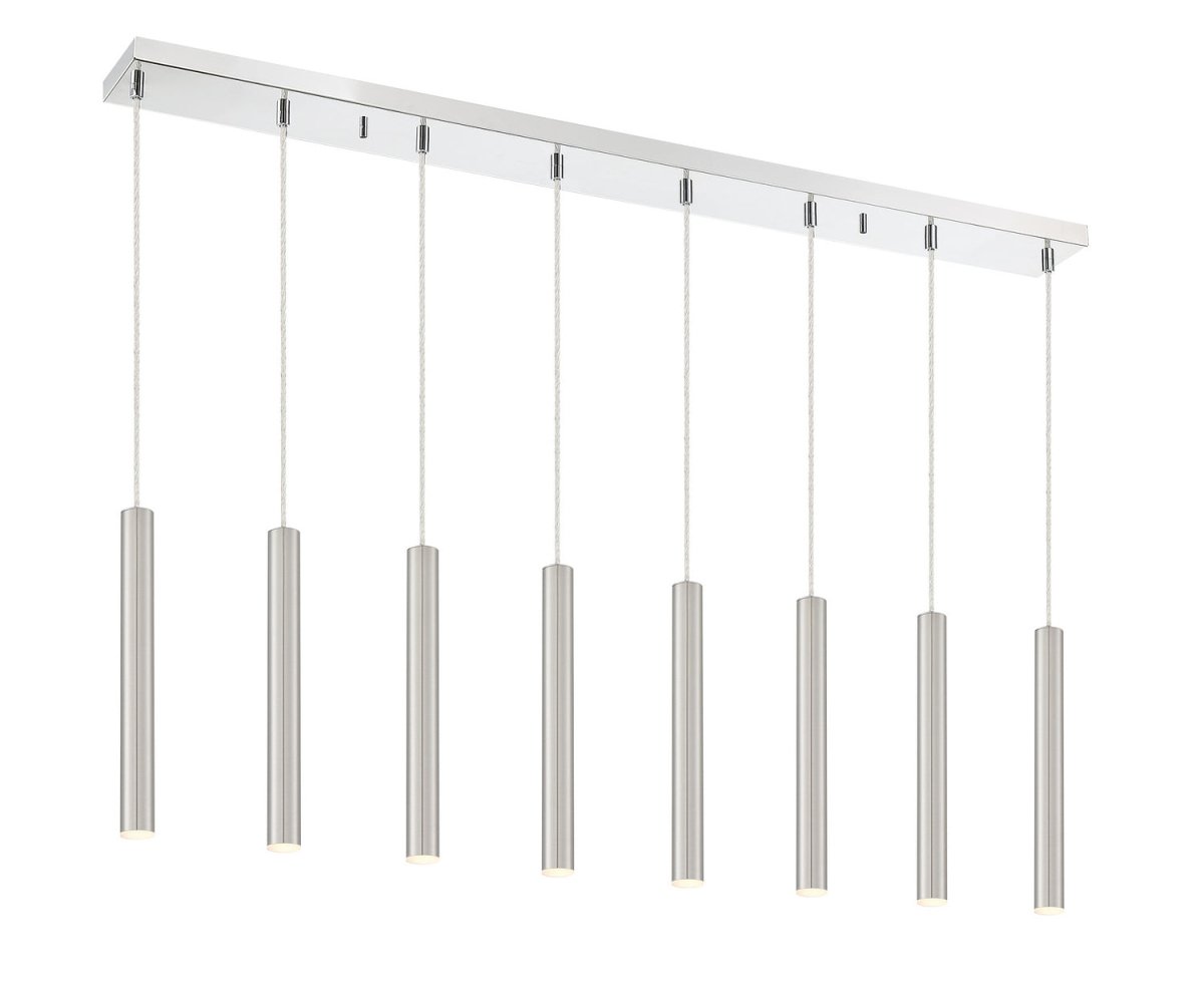 Suspension linéaire Forest — 2-Tier 8 lumières - Blanc mat 24" by Z-Lite | Luminaires & cie
