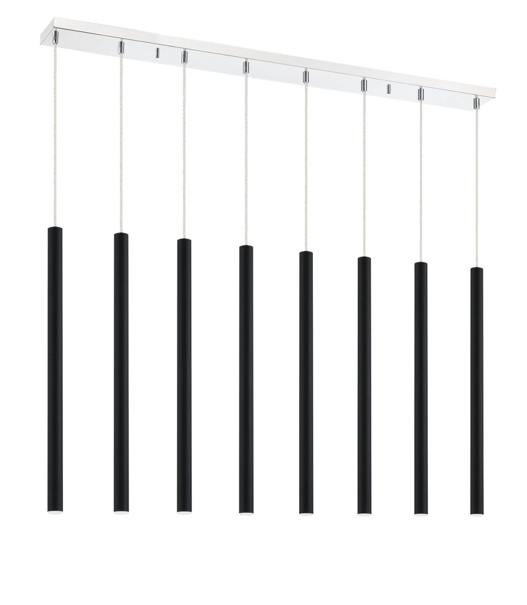 Suspension linéaire Forest — 2-Tier 8 lumières - Blanc mat 24" by Z-Lite | Luminaires & cie