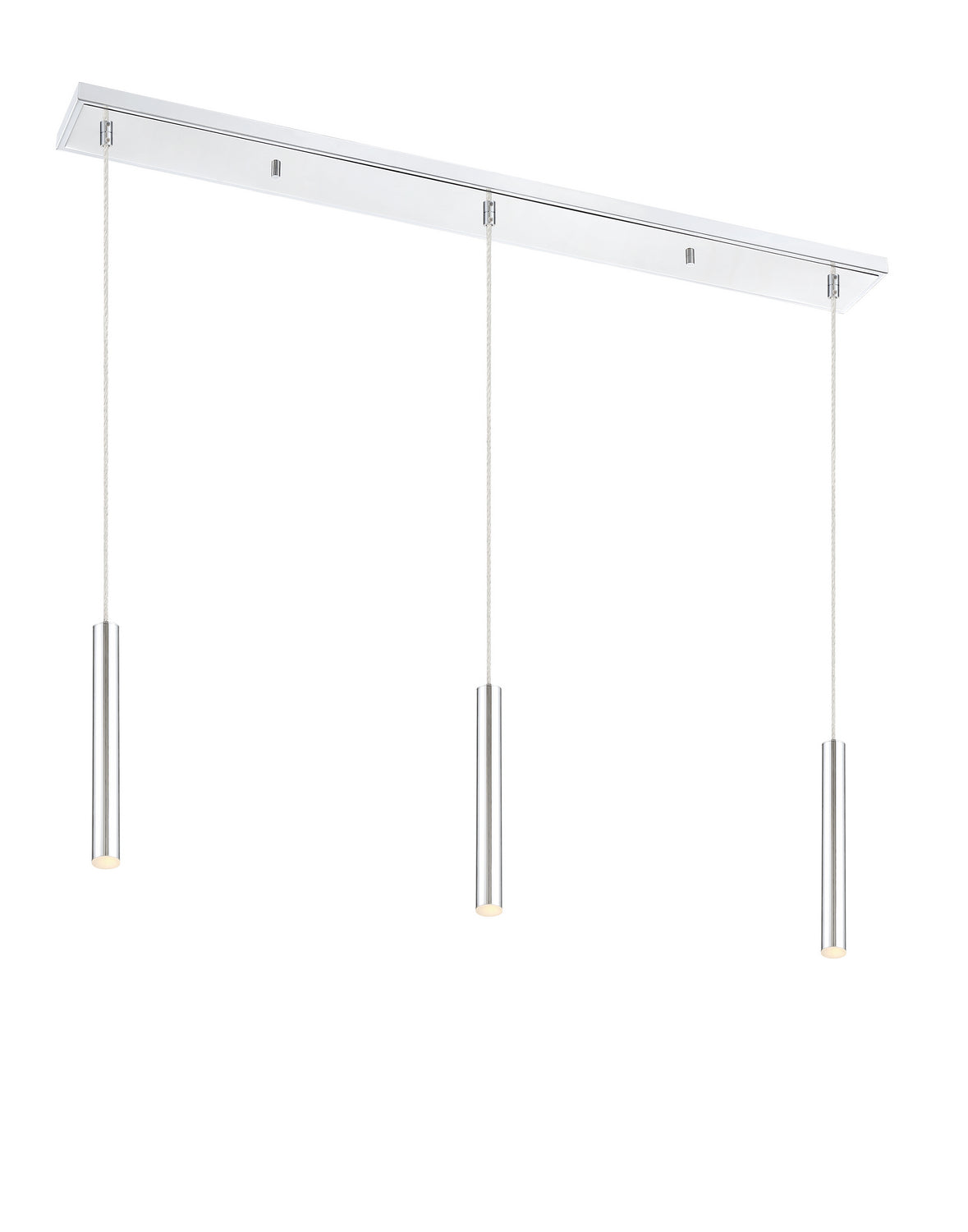 Suspension linéaire Forest — 3 lumières Chrome, Chrome, 12" – Z-Lite