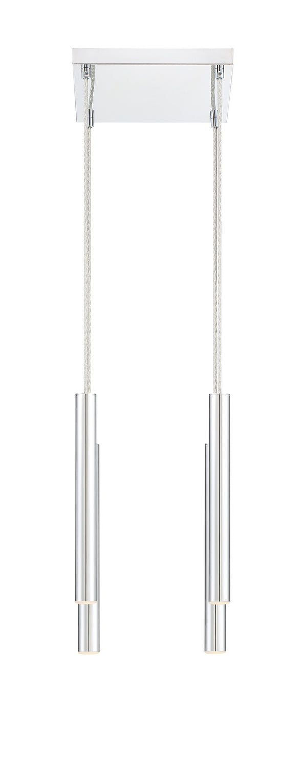 Suspension linéaire Forest — 4 lumières Chrome – vue 4