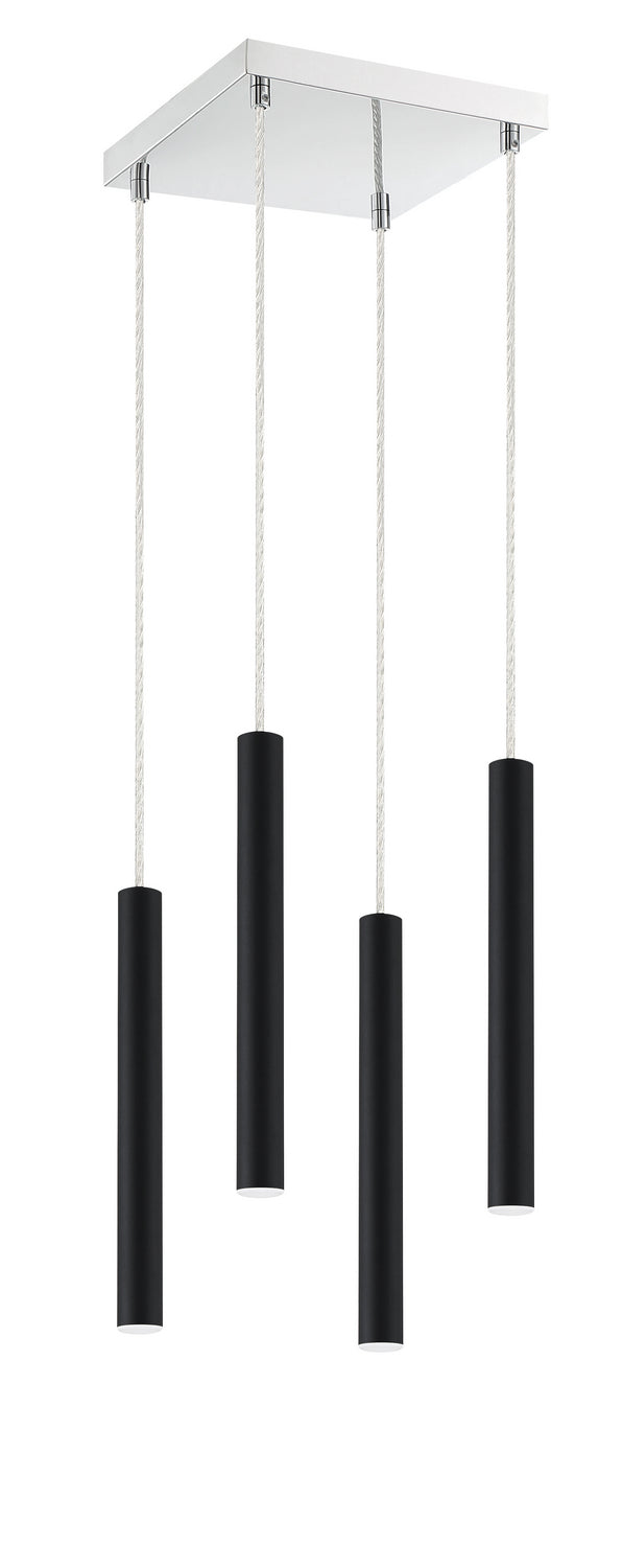 Suspension linéaire Forest — 4 lumières Noir mat – vue 5