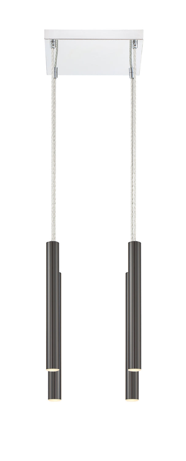 Suspension linéaire Forest — 4 lumières Noir perle – vue 4