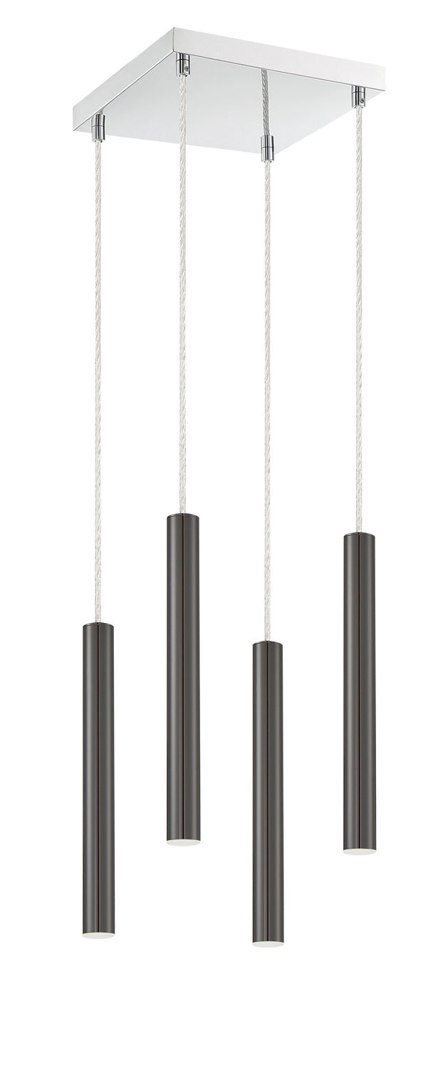Suspension linéaire Forest — 4 lumières Noir perle – vue 5