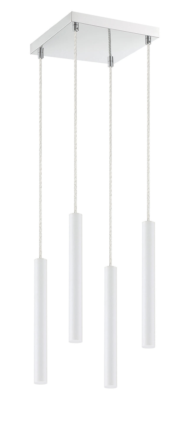 Suspension linéaire Forest — 4 lumières Blanc mat – vue 5