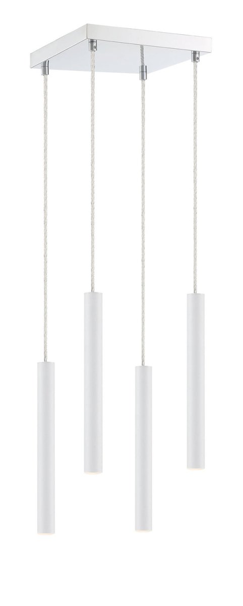 Suspension linéaire Forest — 4 lumières - Blanc mat by Z-Lite | Luminaires & cie