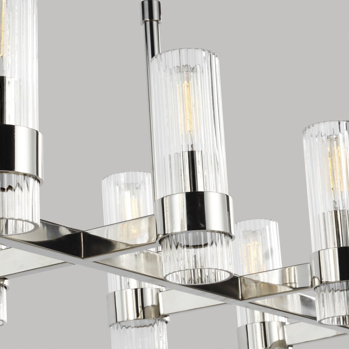 Suspension linéaire Geneva - Nickel poli by Visual Comfort Studio | Luminaires & cie