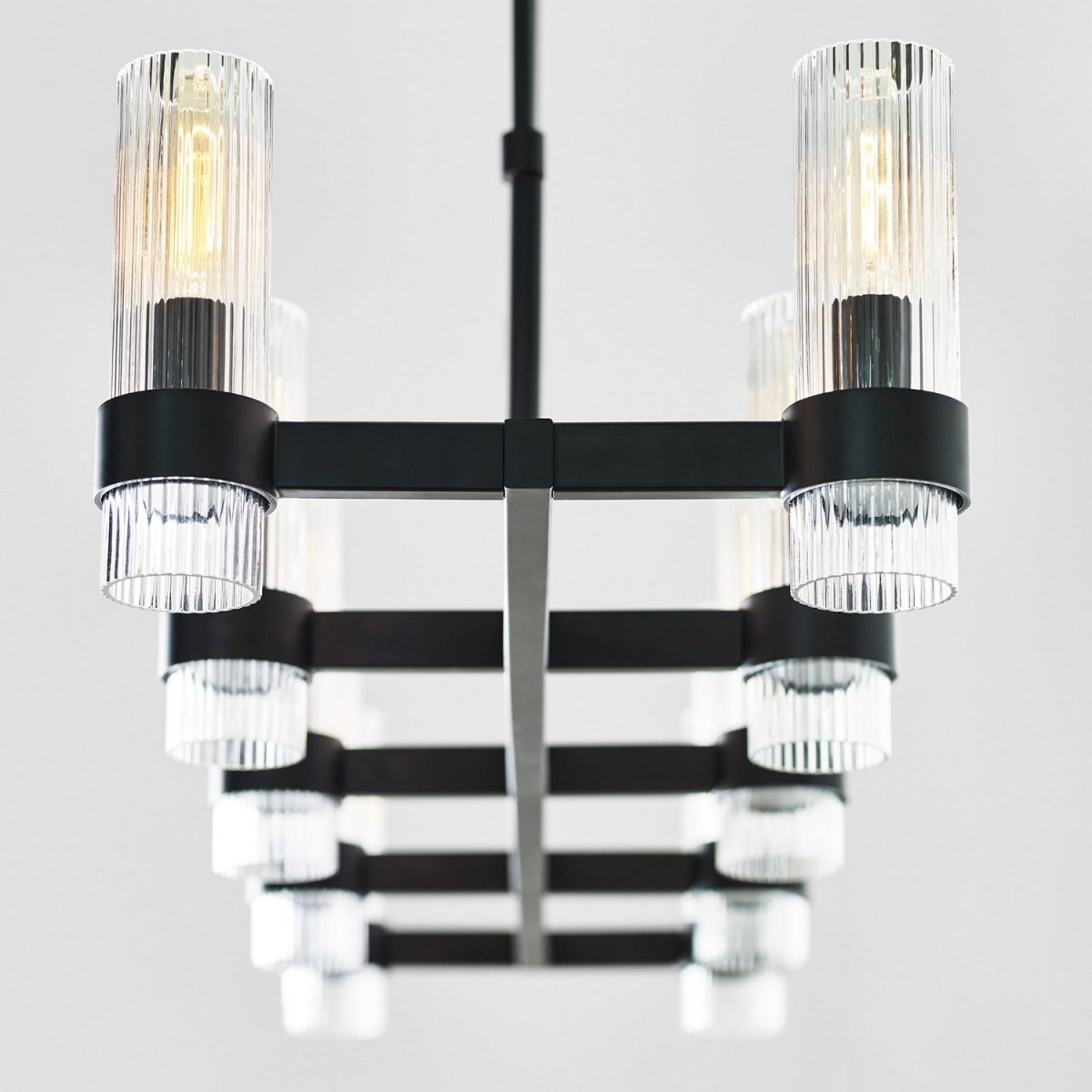 Suspension linéaire Geneva - Nickel poli by Visual Comfort Studio | Luminaires & cie