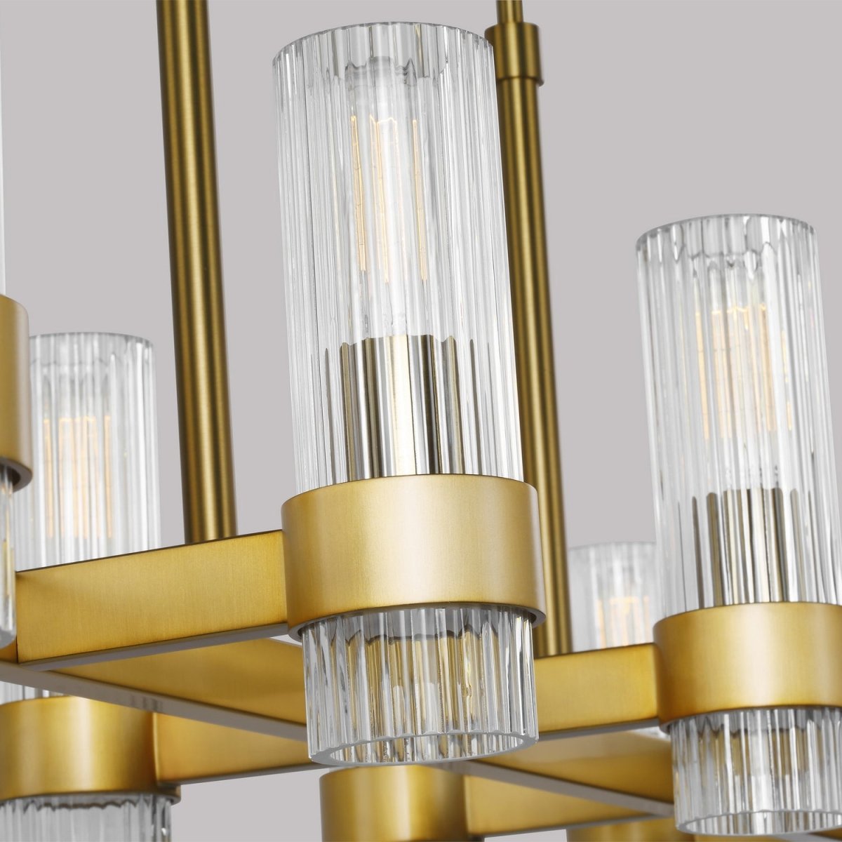 Suspension linéaire Geneva - Nickel poli by Visual Comfort Studio | Luminaires & cie
