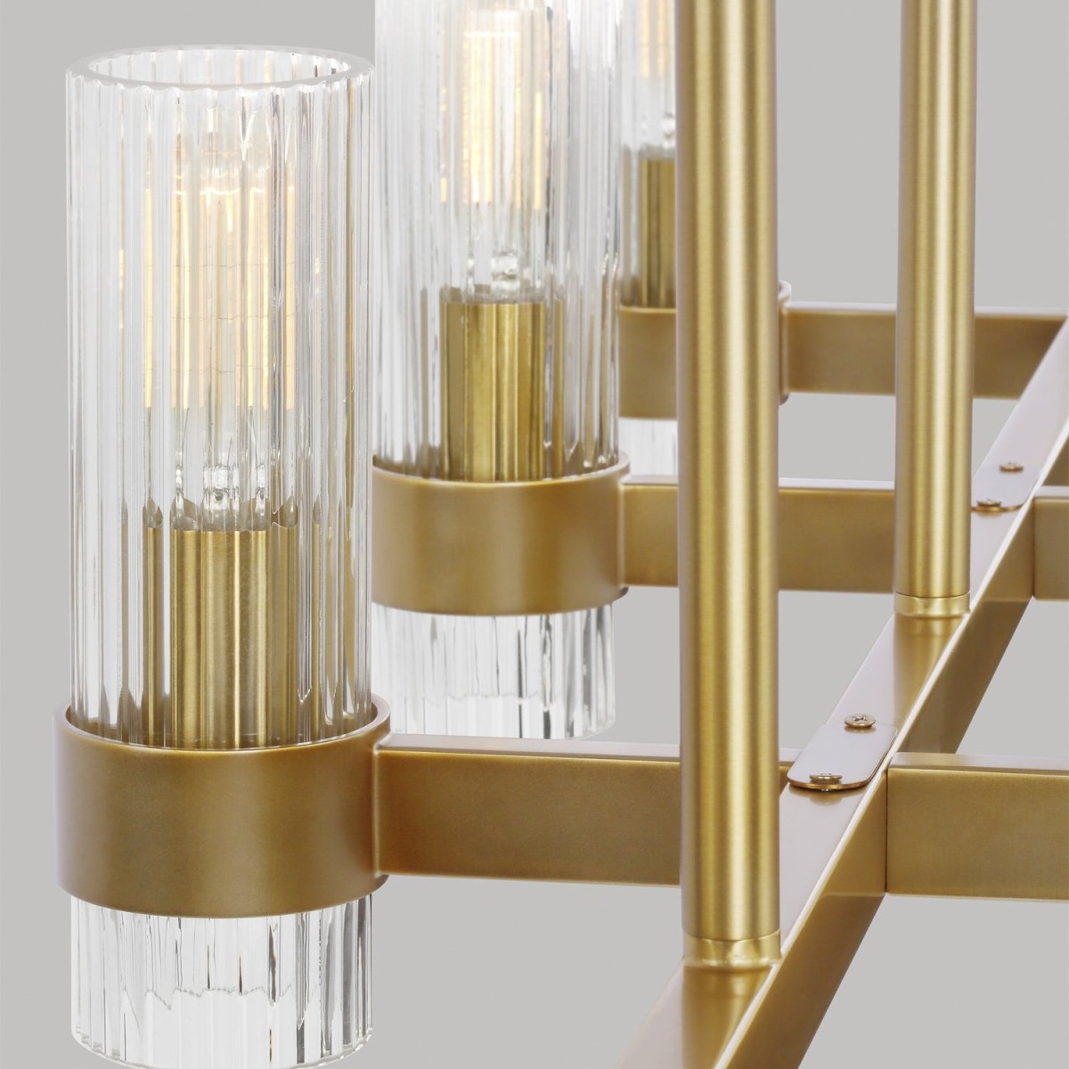 Suspension linéaire Geneva - Nickel poli by Visual Comfort Studio | Luminaires & cie