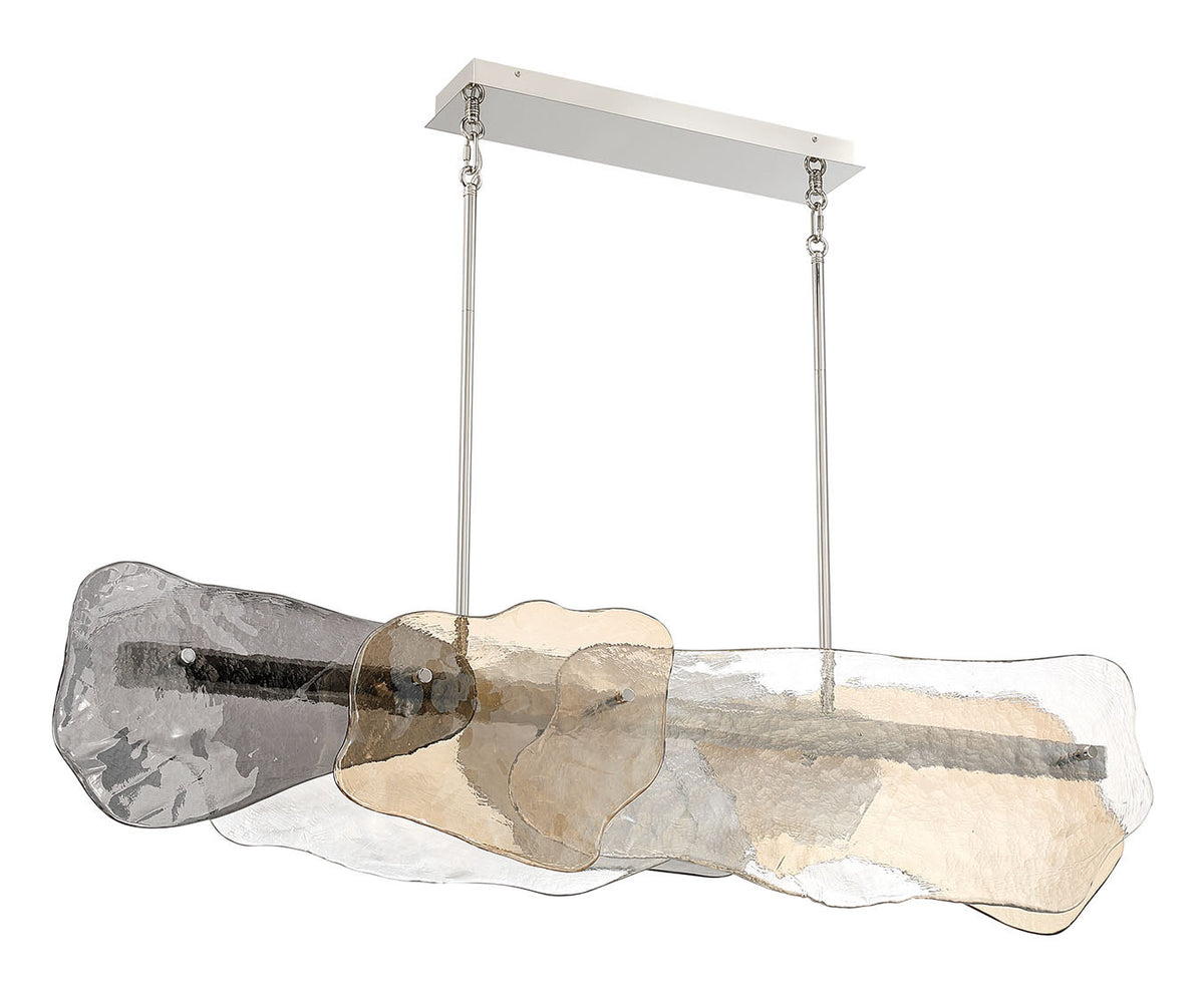 Suspension linéaire Grotto Nickel poli, 14" – vue 4