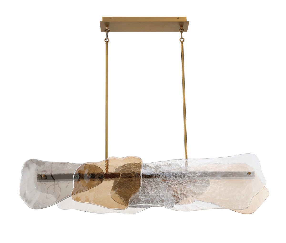 Suspension linéaire Grotto Laiton antique, 14" – vue 2