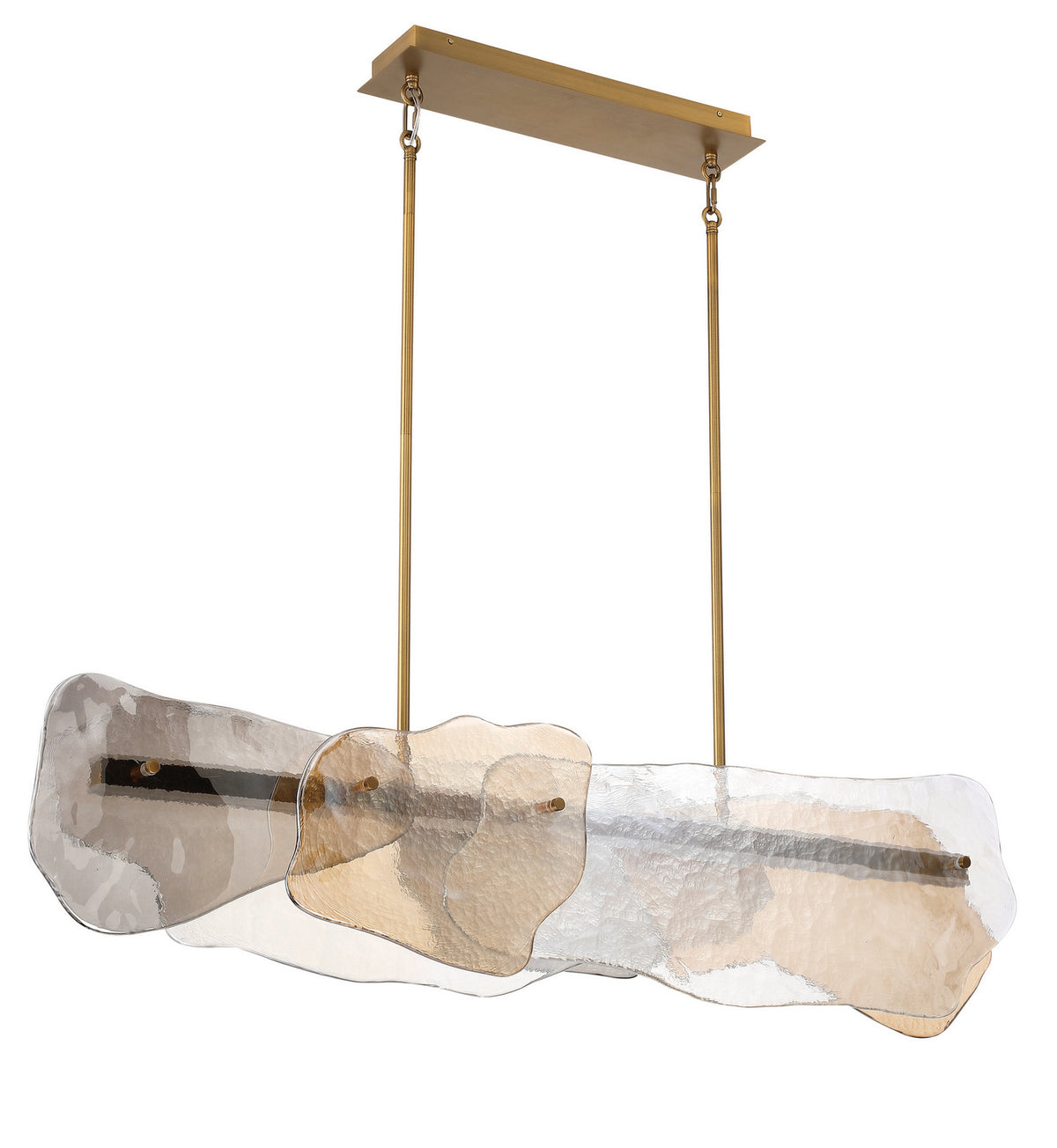 Suspension linéaire Grotto Laiton antique, 14" – vue 3