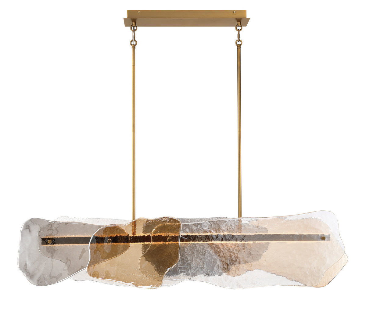 Suspension linéaire Grotto Laiton antique, 14" – Eurofase