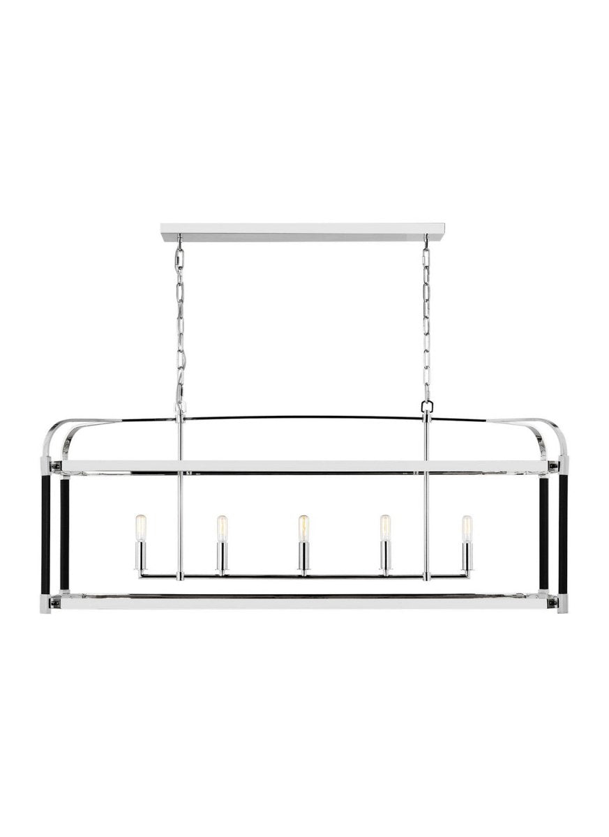 Suspension linéaire Hadley - Nickel poli by Visual Comfort Studio | Luminaires & cie