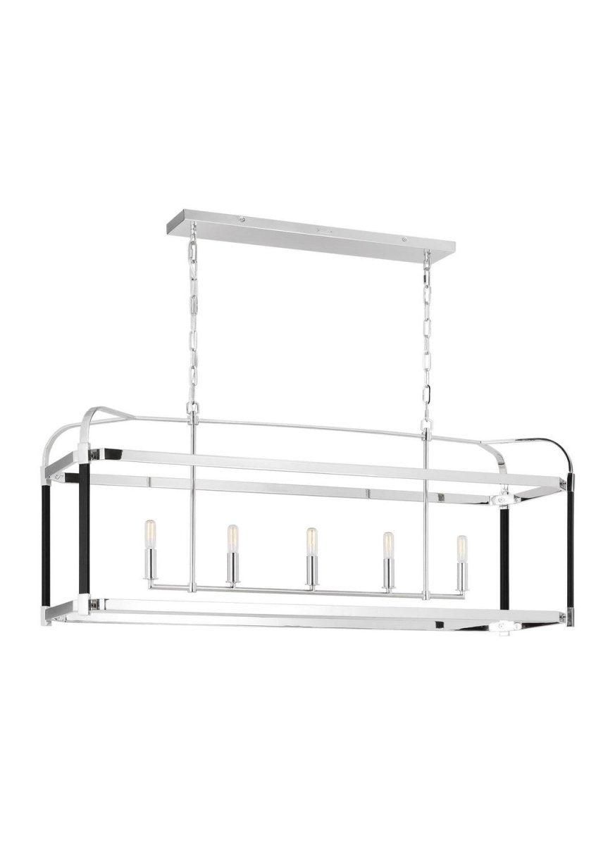 Suspension linéaire Hadley - Laiton vieilli dans le temps by Visual Comfort Studio | Luminaires & cie