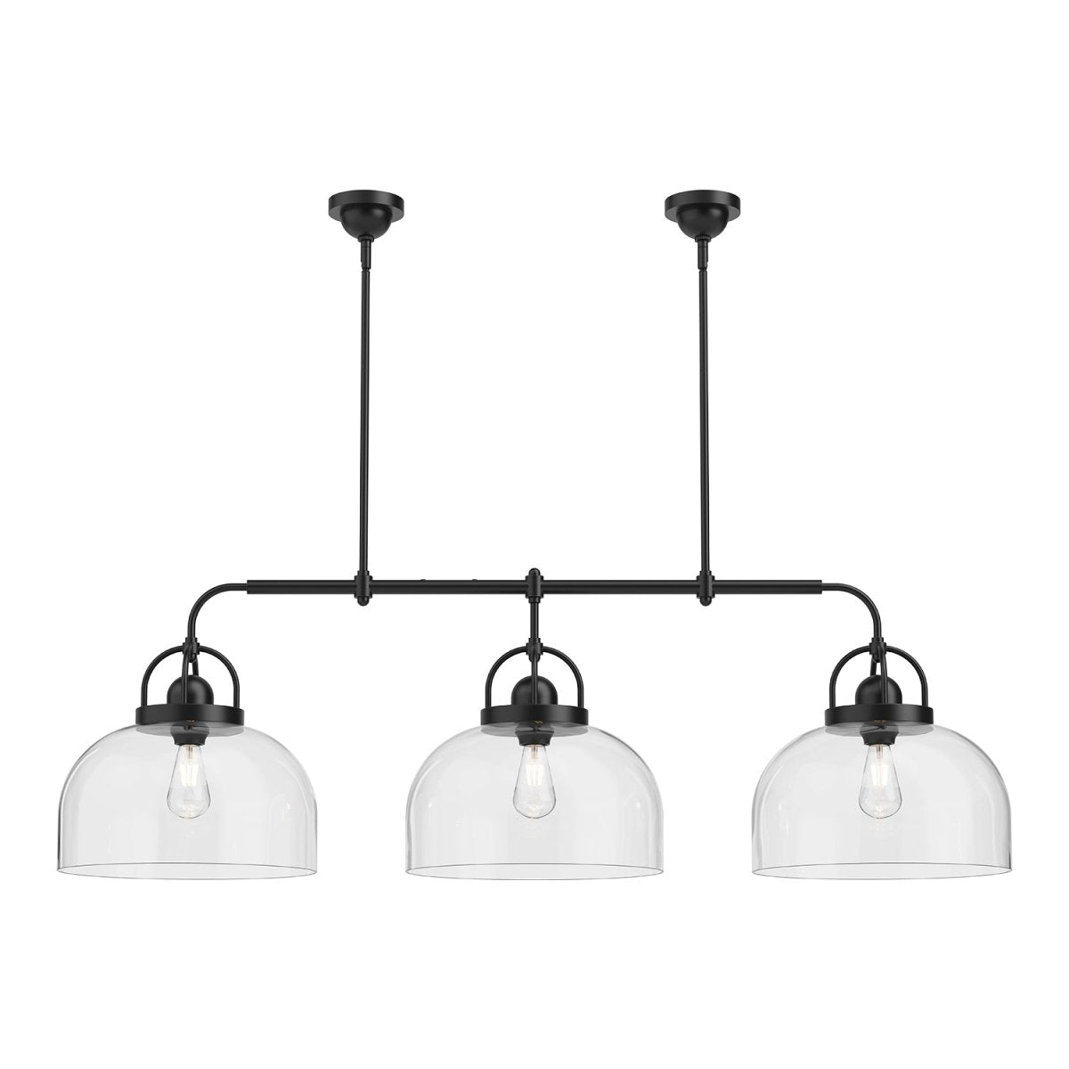 Suspension linéaire Lancaster - Noir mat by Alora Lighting | Luminaires & cie