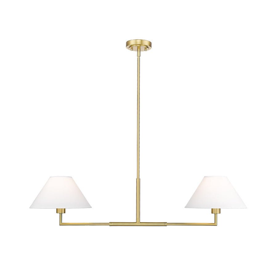 Suspension linéaire Leila - Or luxueux 42" by Z - Lite | Luminaires & cie