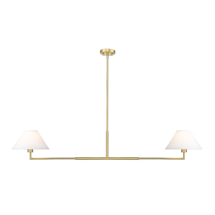 Suspension linéaire Leila - Or luxueux 62" by Z - Lite | Luminaires & cie