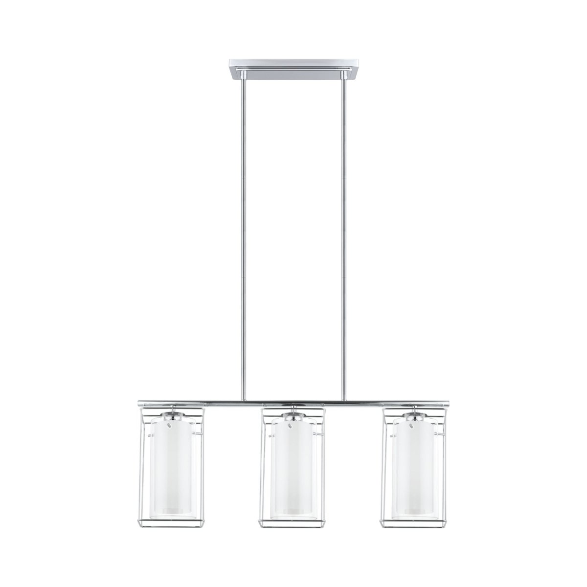 Suspension linéaire Loncino 1 - Chrome by Eglo | Luminaires & cie