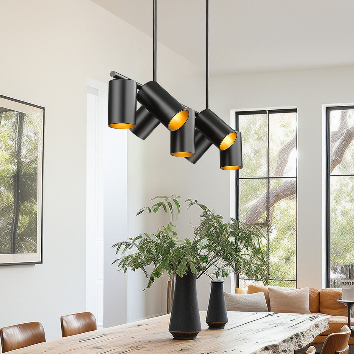 Suspension linéaire Lumina Noir mat, 42" – vue 8