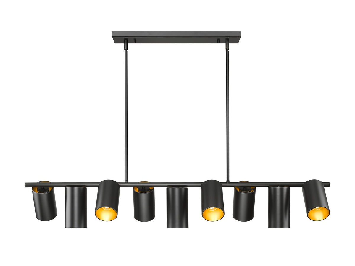 Suspension linéaire Lumina Noir mat, 55" – vue 2