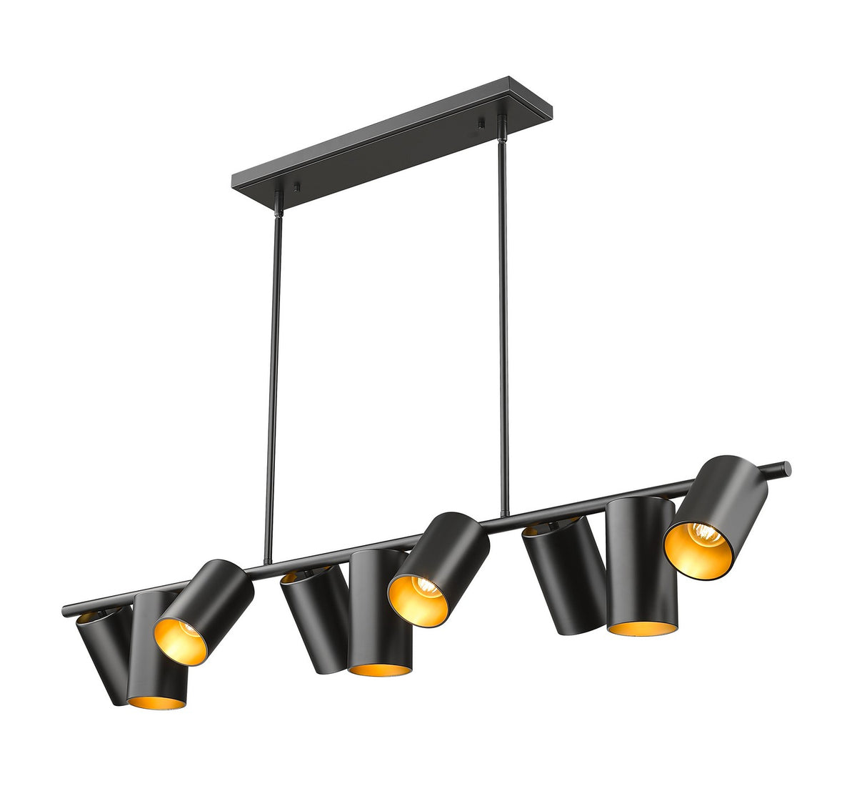 Suspension linéaire Lumina Noir mat, 55" – vue 3