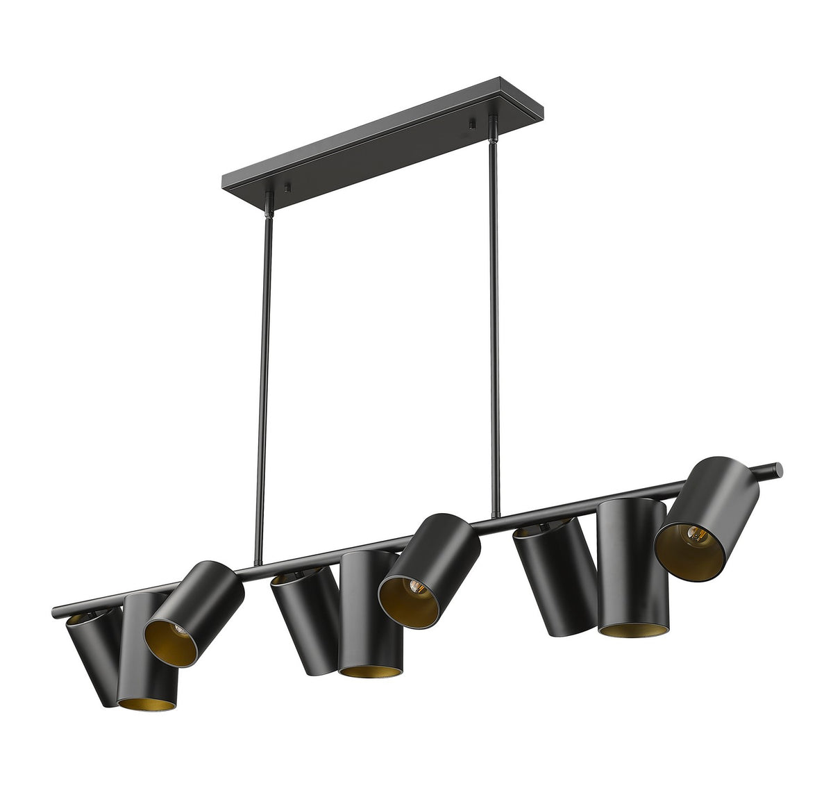 Suspension linéaire Lumina Noir mat, 55" – vue 4