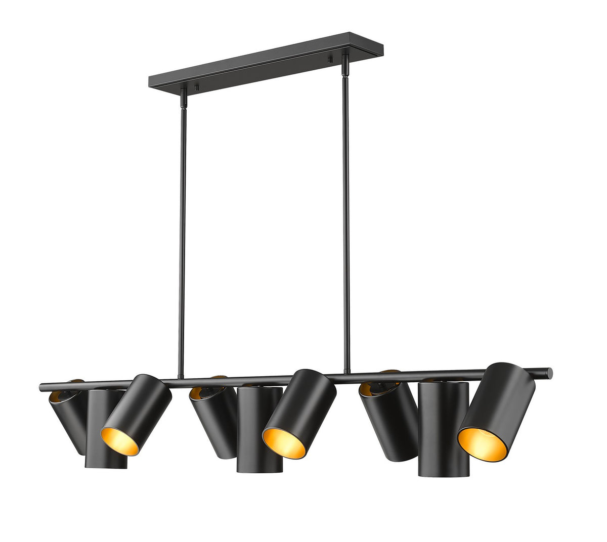 Suspension linéaire Lumina Noir mat, 55" – Z-Lite