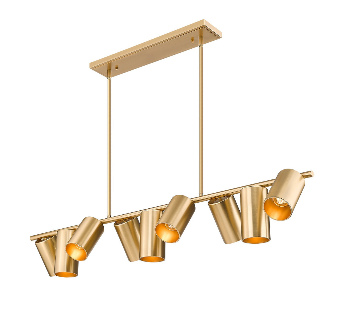 Suspension linéaire Lumina Or moderne, 55" – vue 2