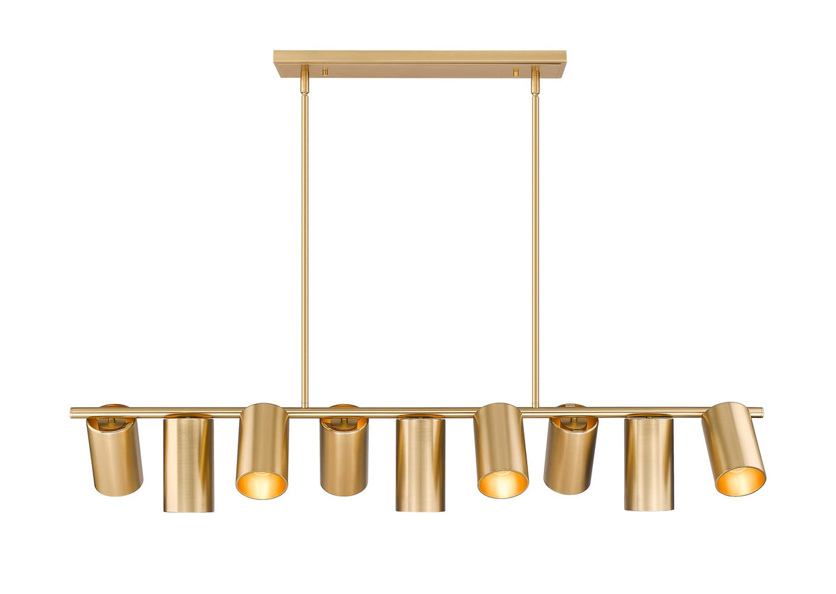 Suspension linéaire Lumina Or moderne, 55" – vue 3